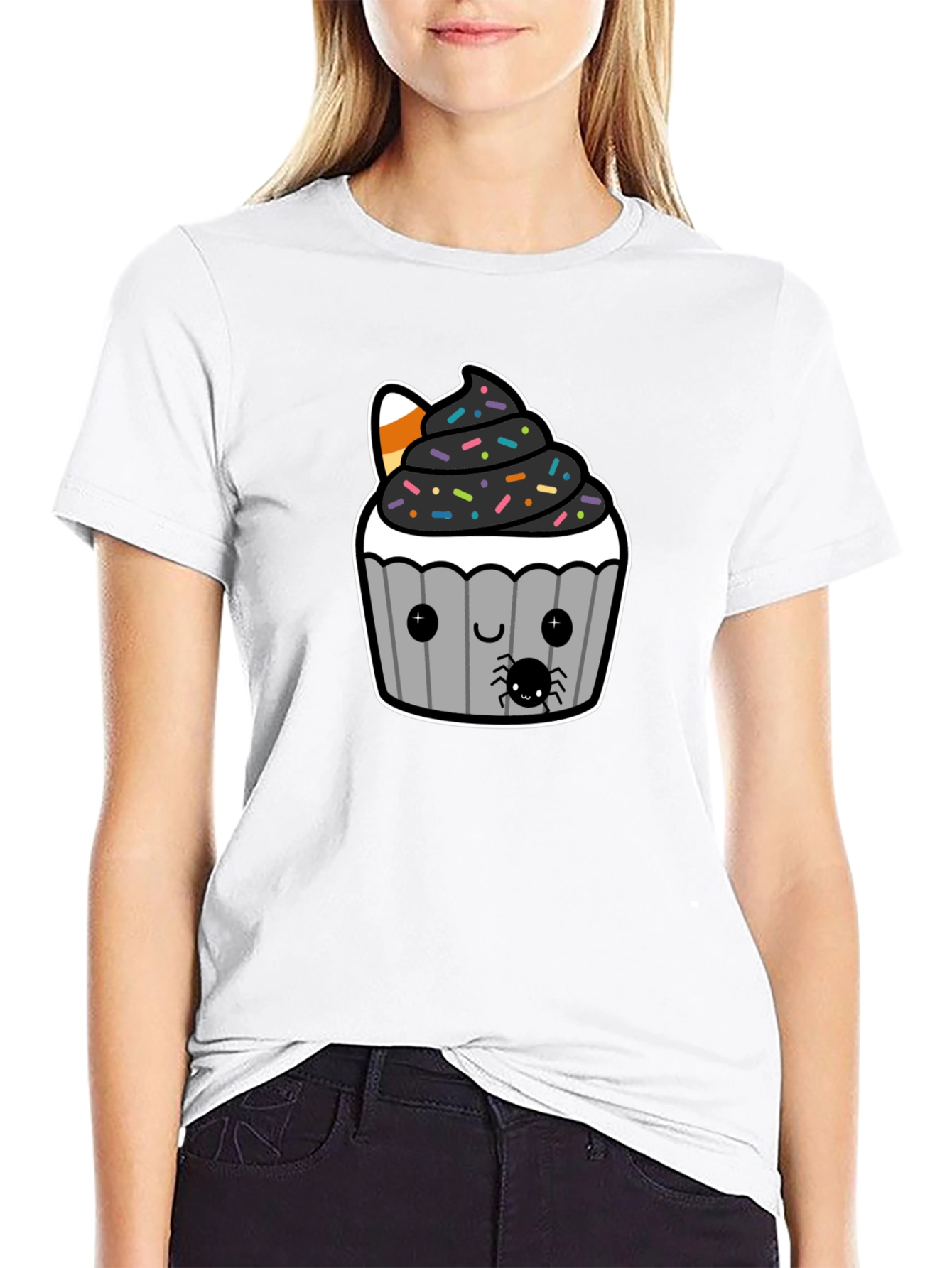 Spooky Cupcake T-Shirt - Halloween Treat Tee