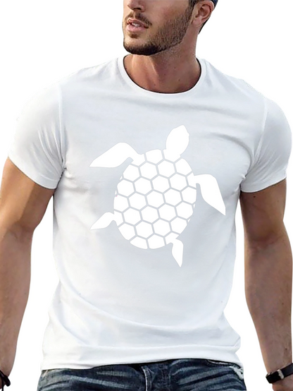 Turtle Graphic Tee - Black Casual T-Shirt