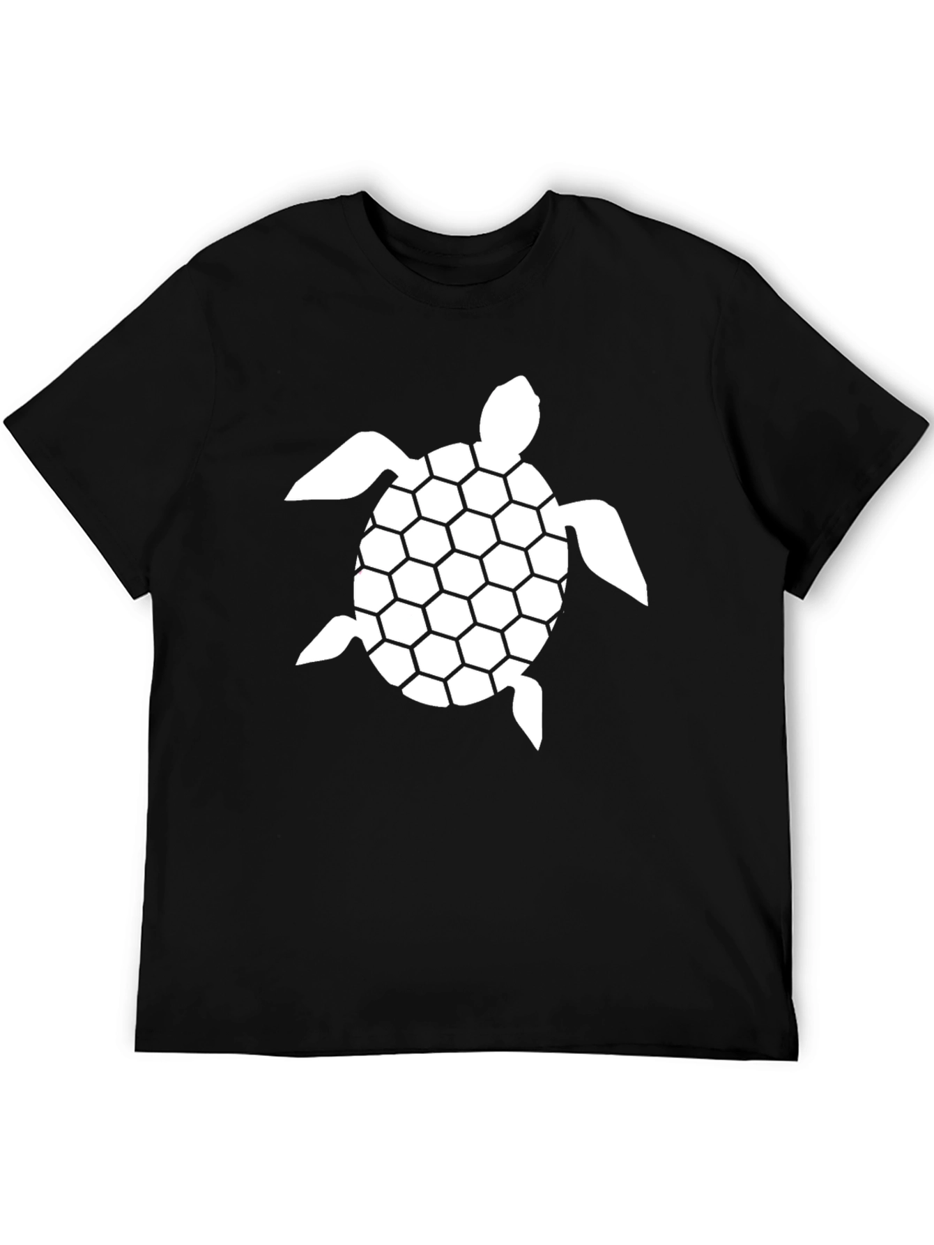 Turtle Graphic Tee - Black Casual T-Shirt