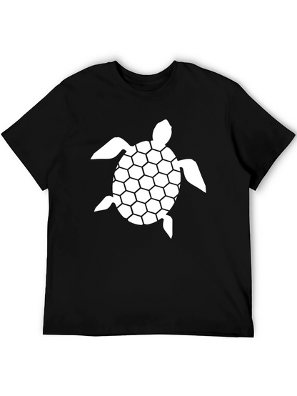 Turtle Graphic Tee - Black Casual T-Shirt