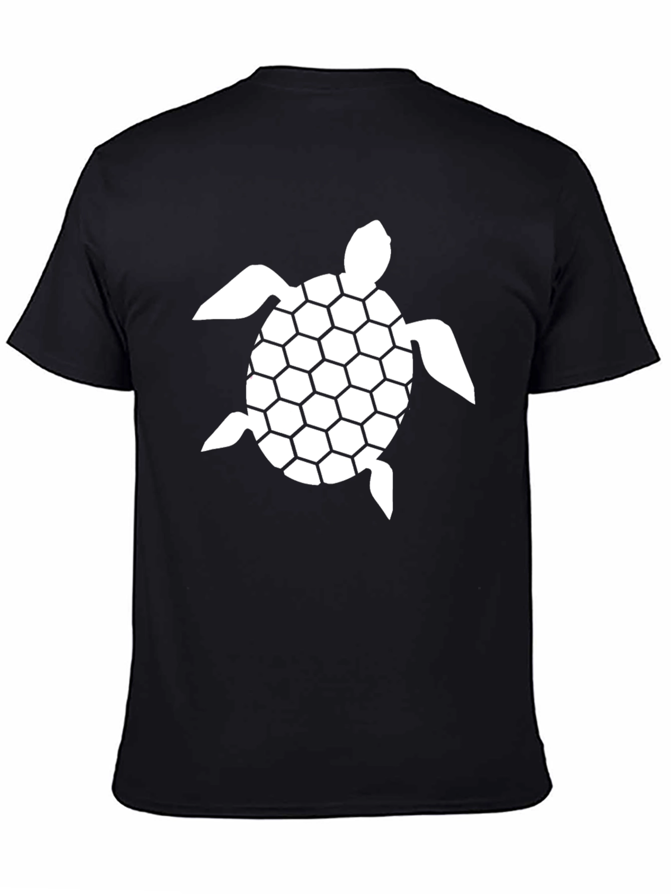 Turtle Graphic Tee - Black Casual T-Shirt