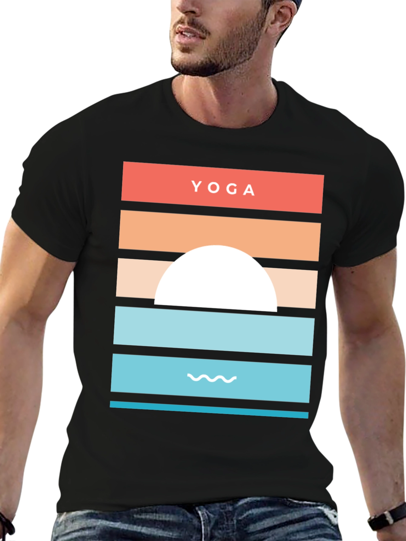 Yoga Sunset Graphic Tee | Relaxation and Style