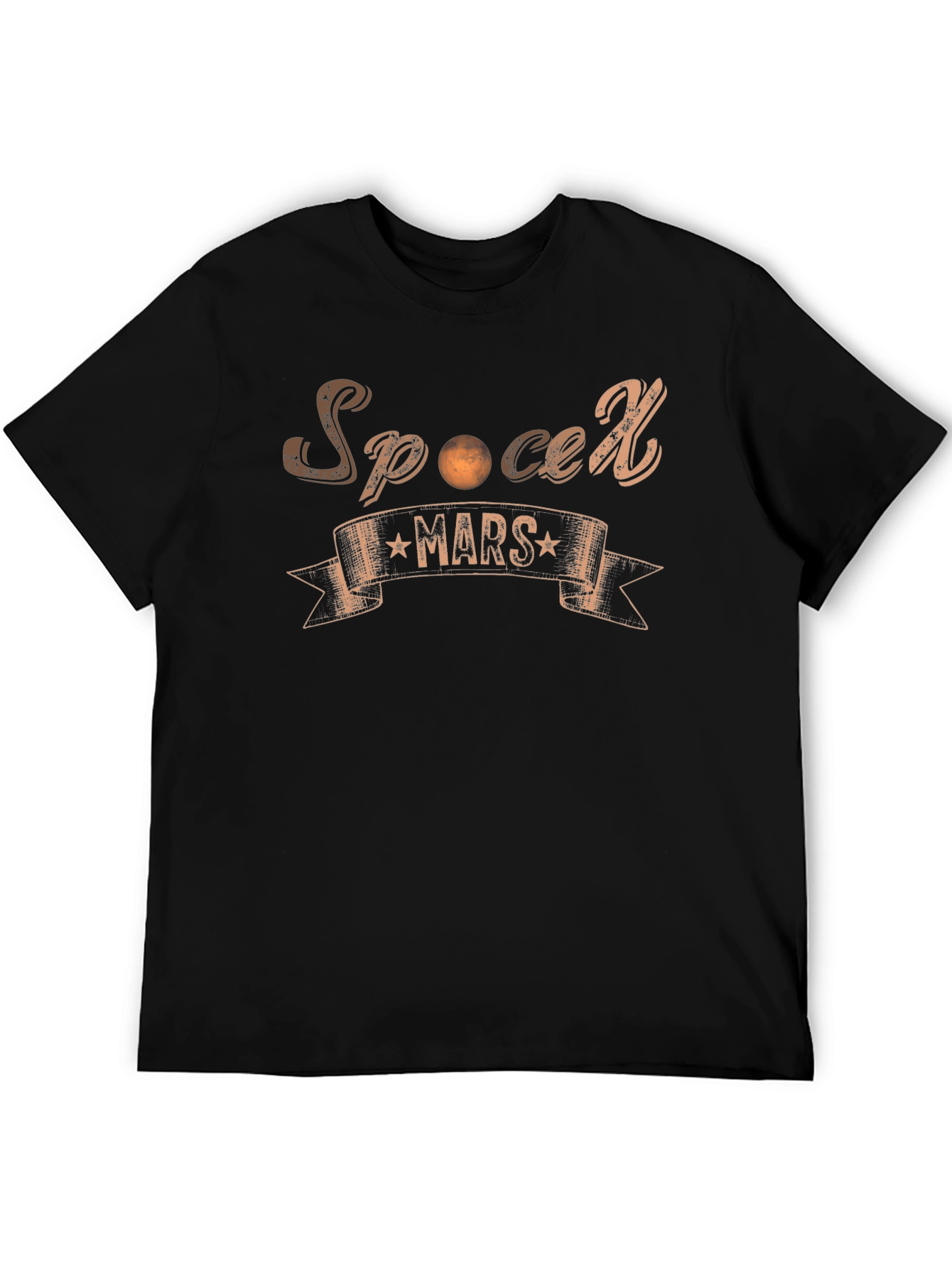 SpaceX Mars Black T-Shirt