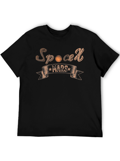 SpaceX Mars Black T-Shirt