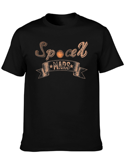 SpaceX Mars Black T-Shirt