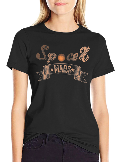 SpaceX Mars Black T-Shirt