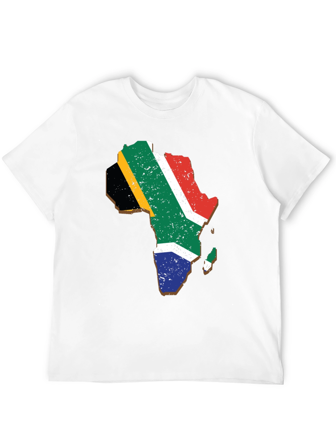 Africa Map Flag T-Shirt - Black Graphic Tee