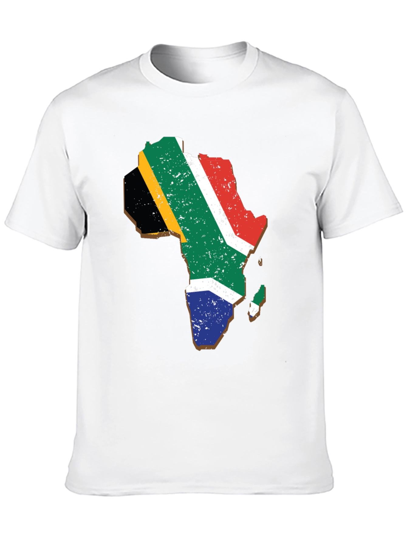 Africa Map Flag T-Shirt - Black Graphic Tee