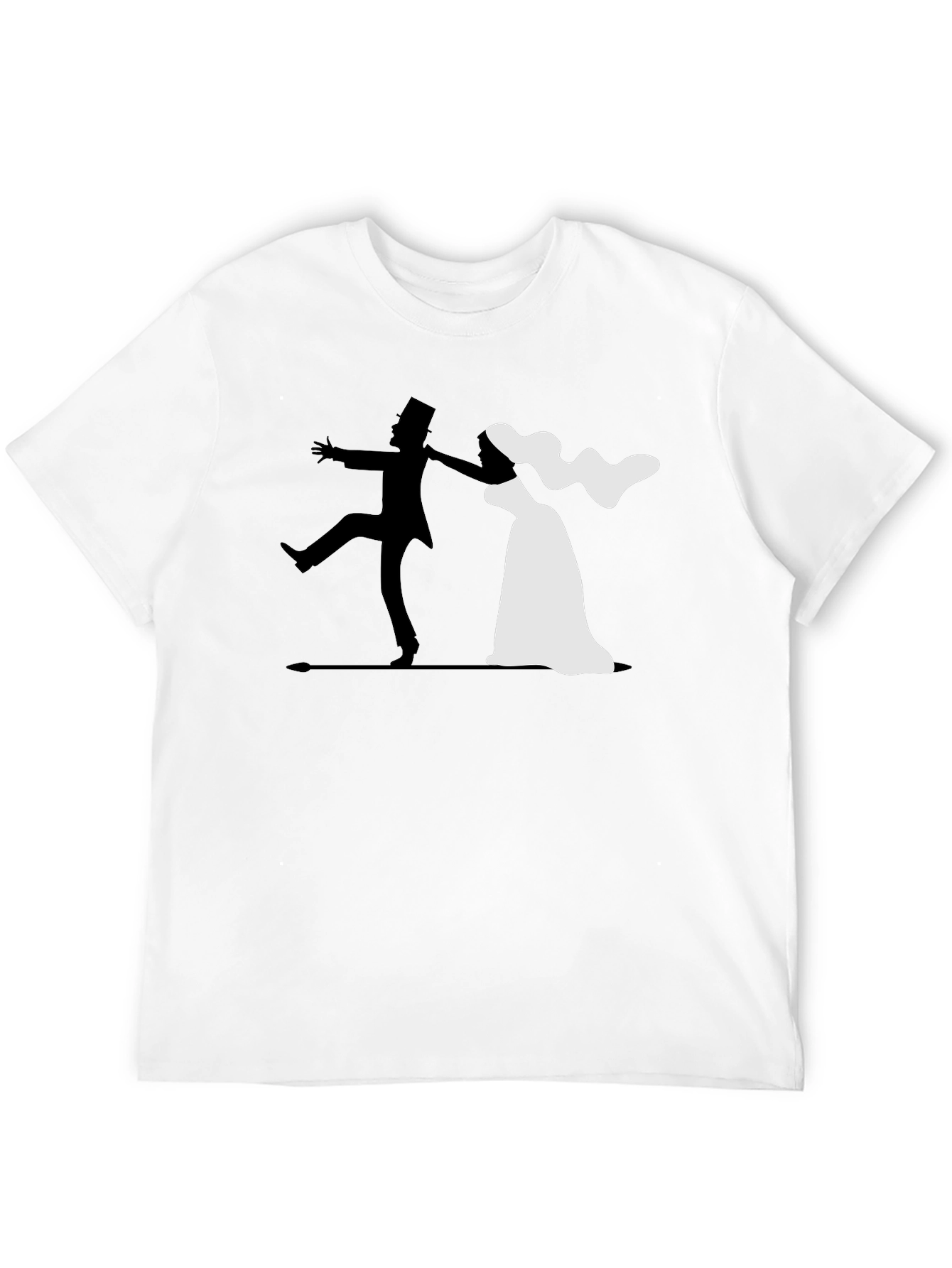 Bride and Groom Wedding Graphic T-Shirt