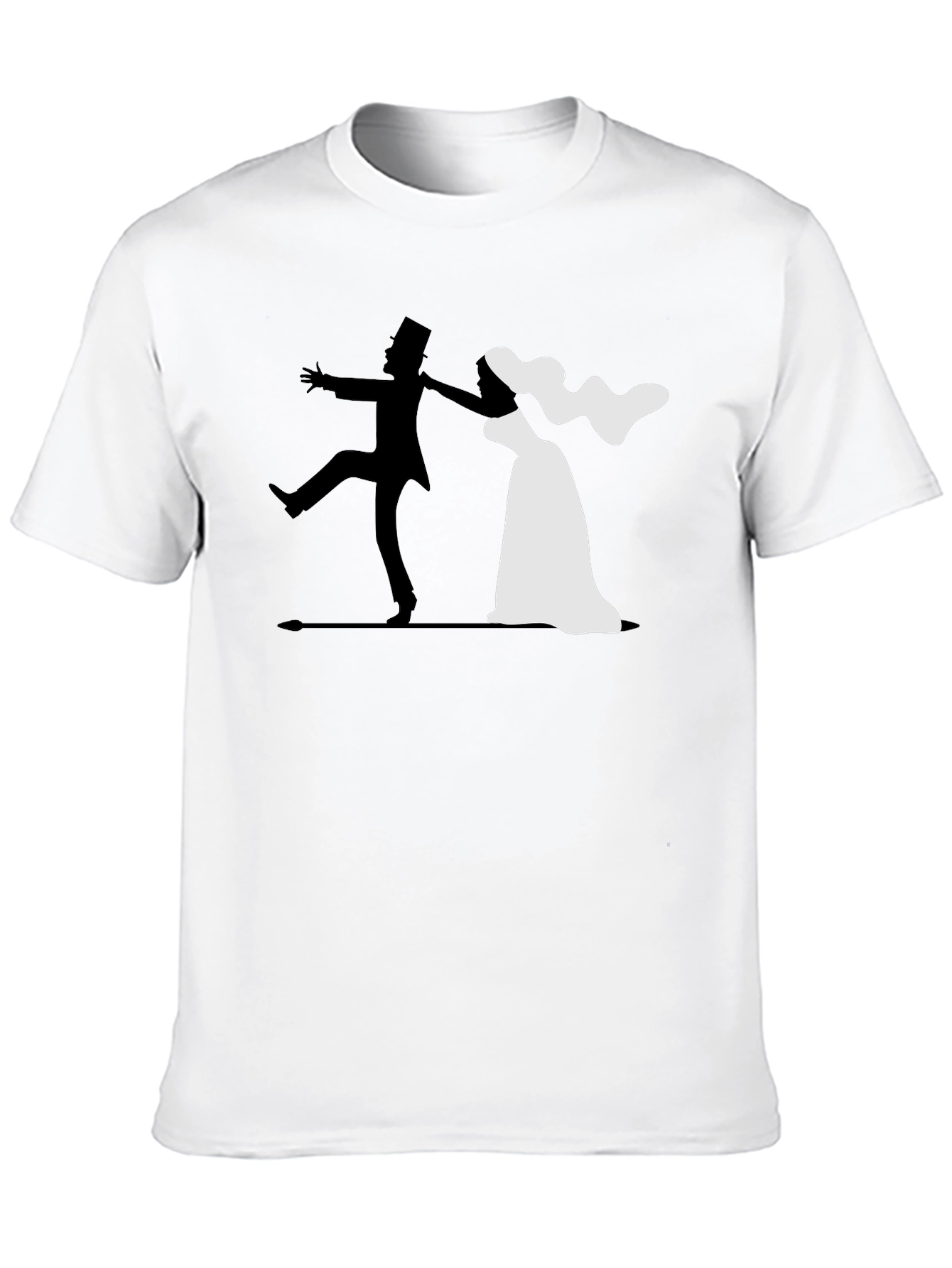 Bride and Groom Wedding Graphic T-Shirt