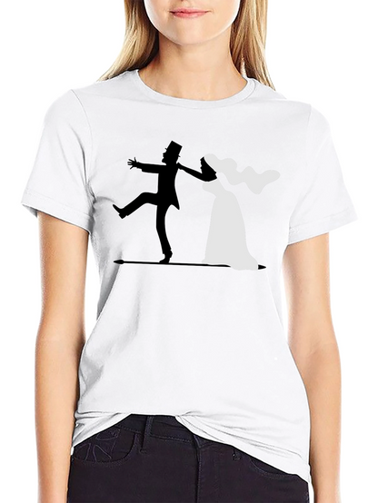 Bride and Groom Wedding Graphic T-Shirt