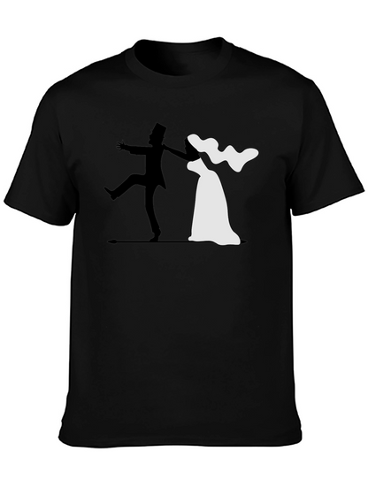 Bride and Groom Wedding Graphic T-Shirt