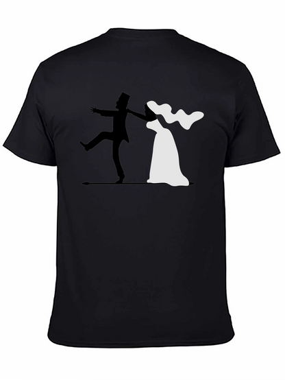 Bride and Groom Wedding Graphic T-Shirt