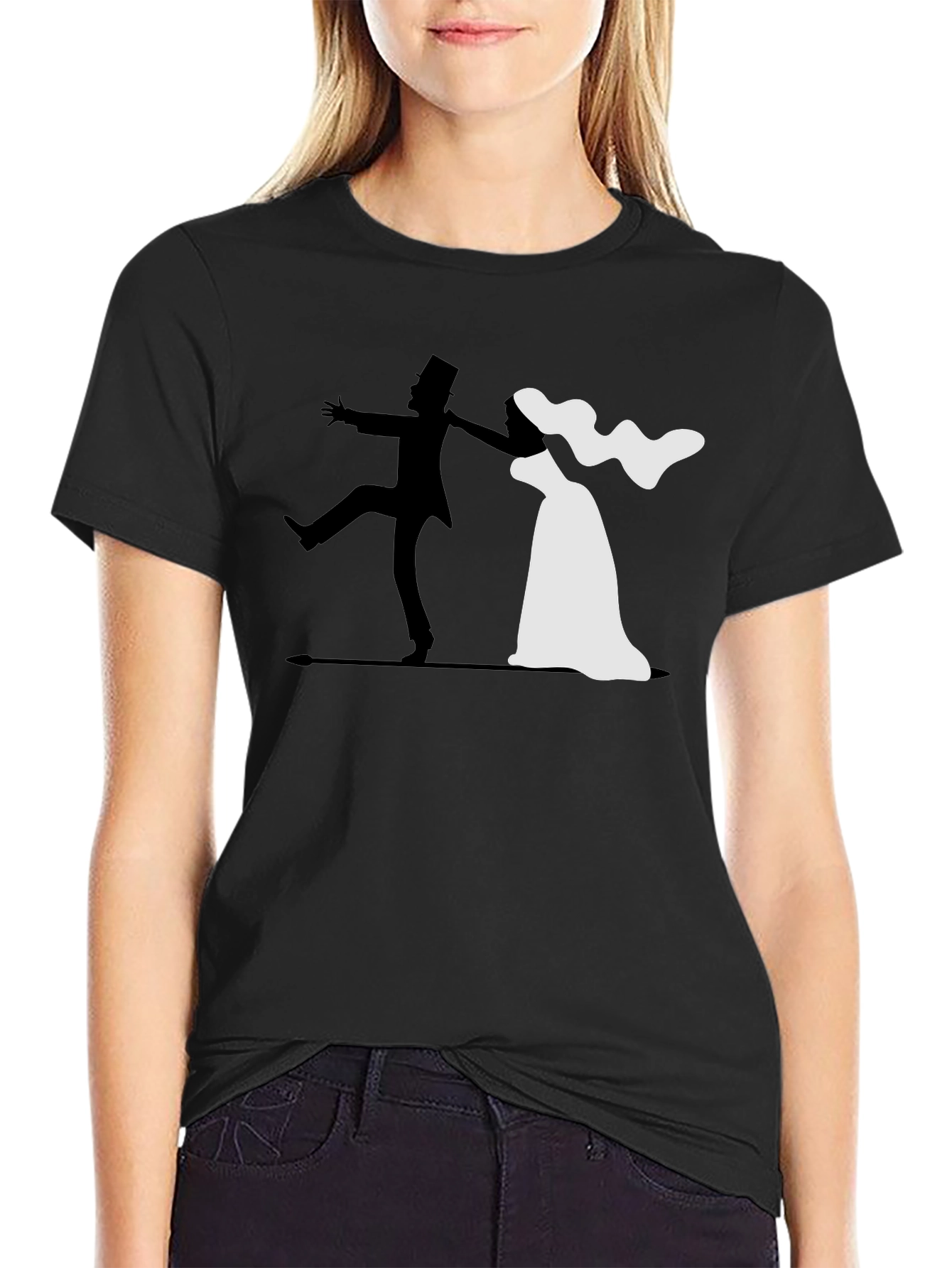 Bride and Groom Wedding Graphic T-Shirt