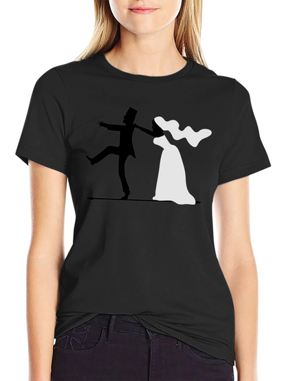 Bride and Groom Wedding Graphic T-Shirt