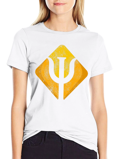 Geometric Symbol Graphic Tee - Soft Black Cotton
