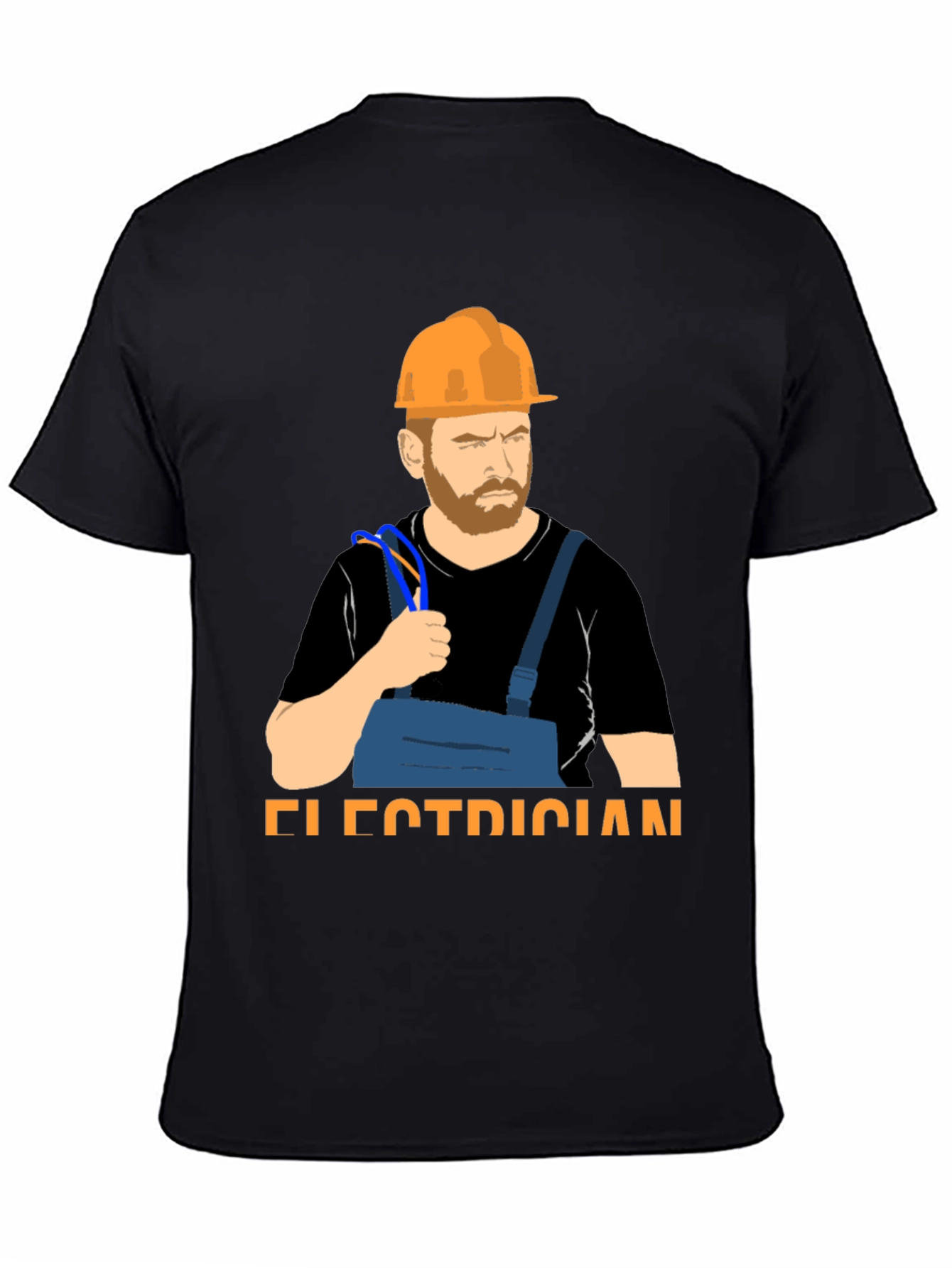 Electrician Graphic T-Shirt Hard Hat & Wire