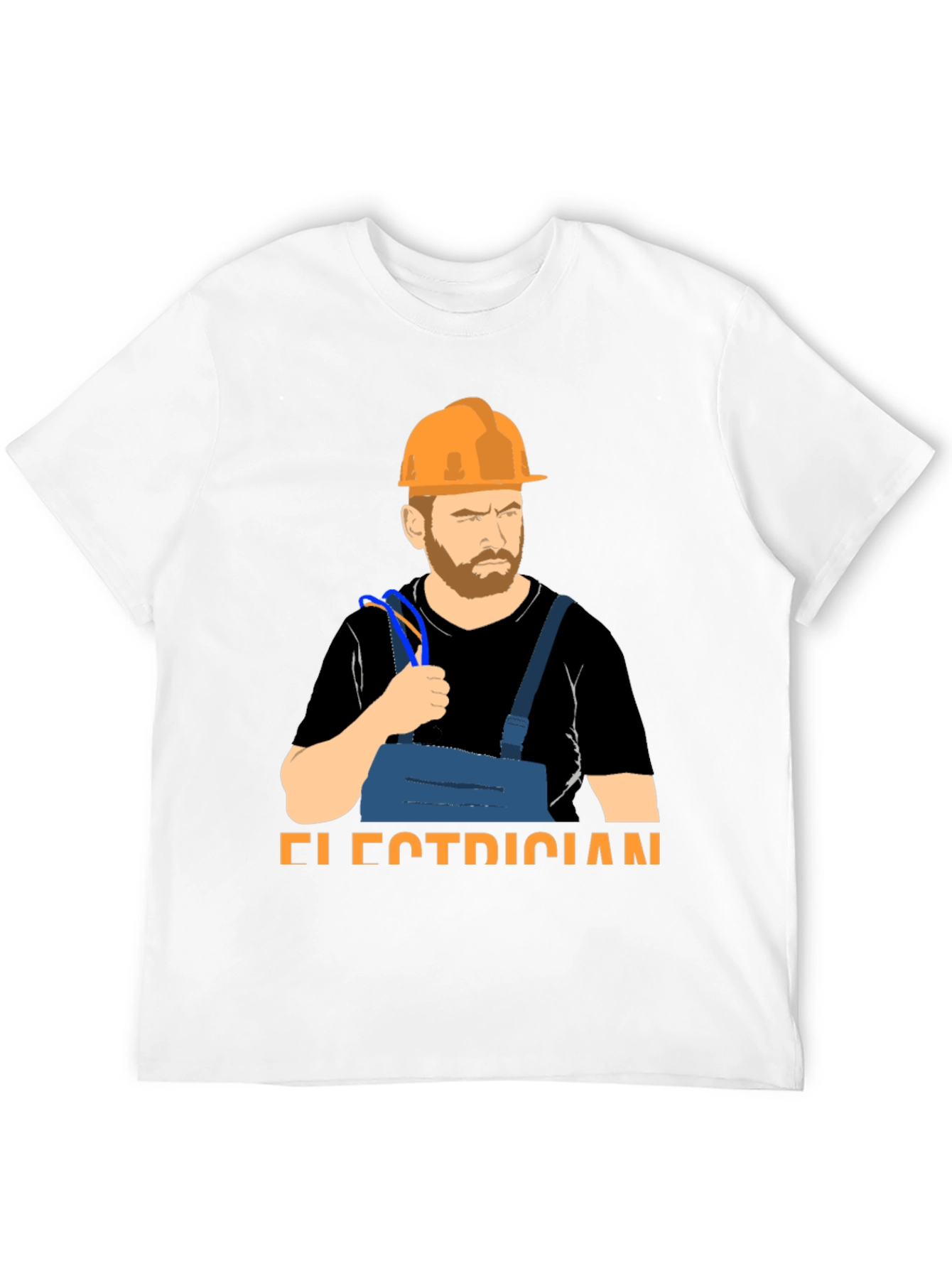 Electrician Graphic T-Shirt Hard Hat & Wire