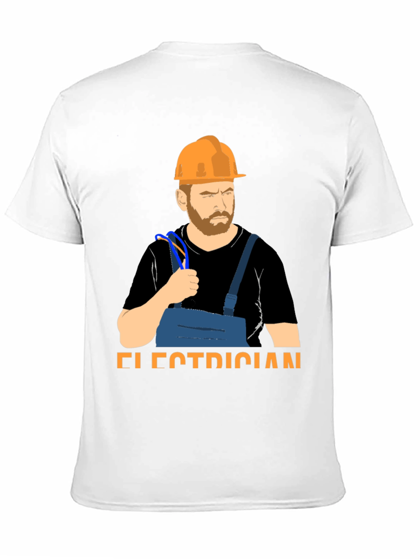 Electrician Graphic T-Shirt Hard Hat & Wire