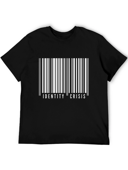 Identity Crisis Barcode T-Shirt - Bold Graphic Tee