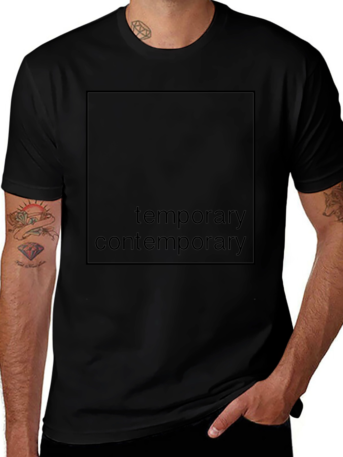 Temporary Contemporary Black T-Shirt