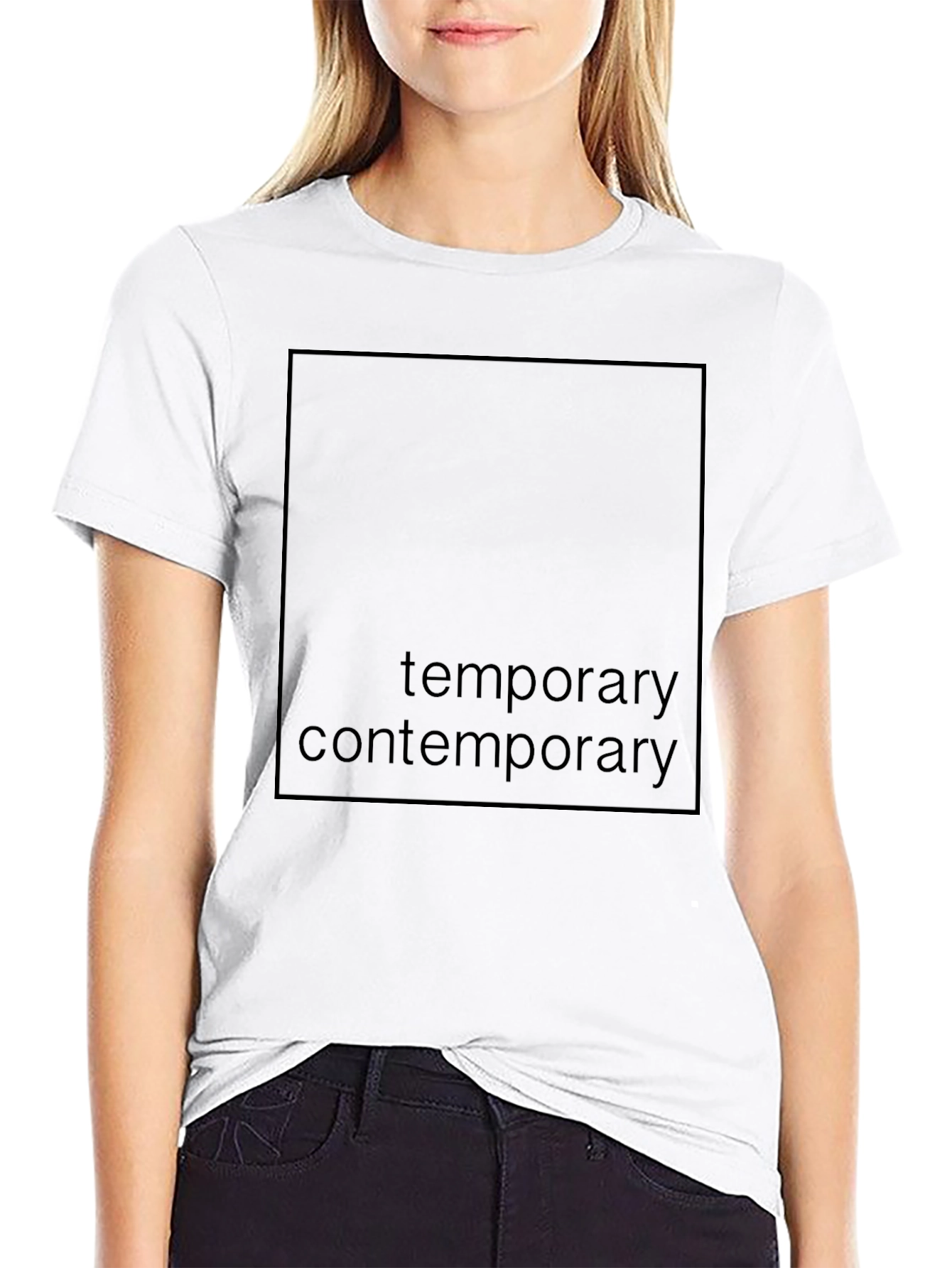 Temporary Contemporary Black T-Shirt
