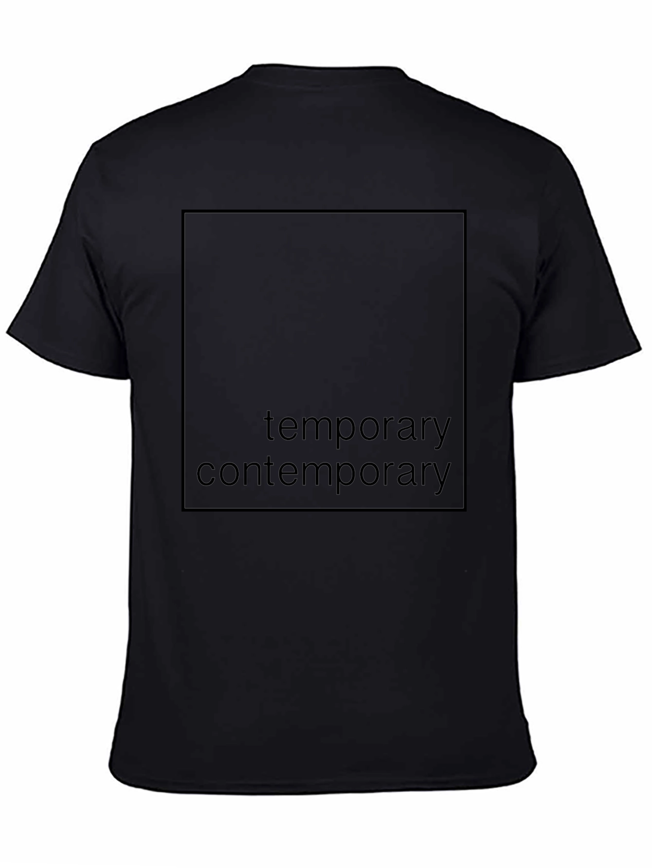 Temporary Contemporary Black T-Shirt