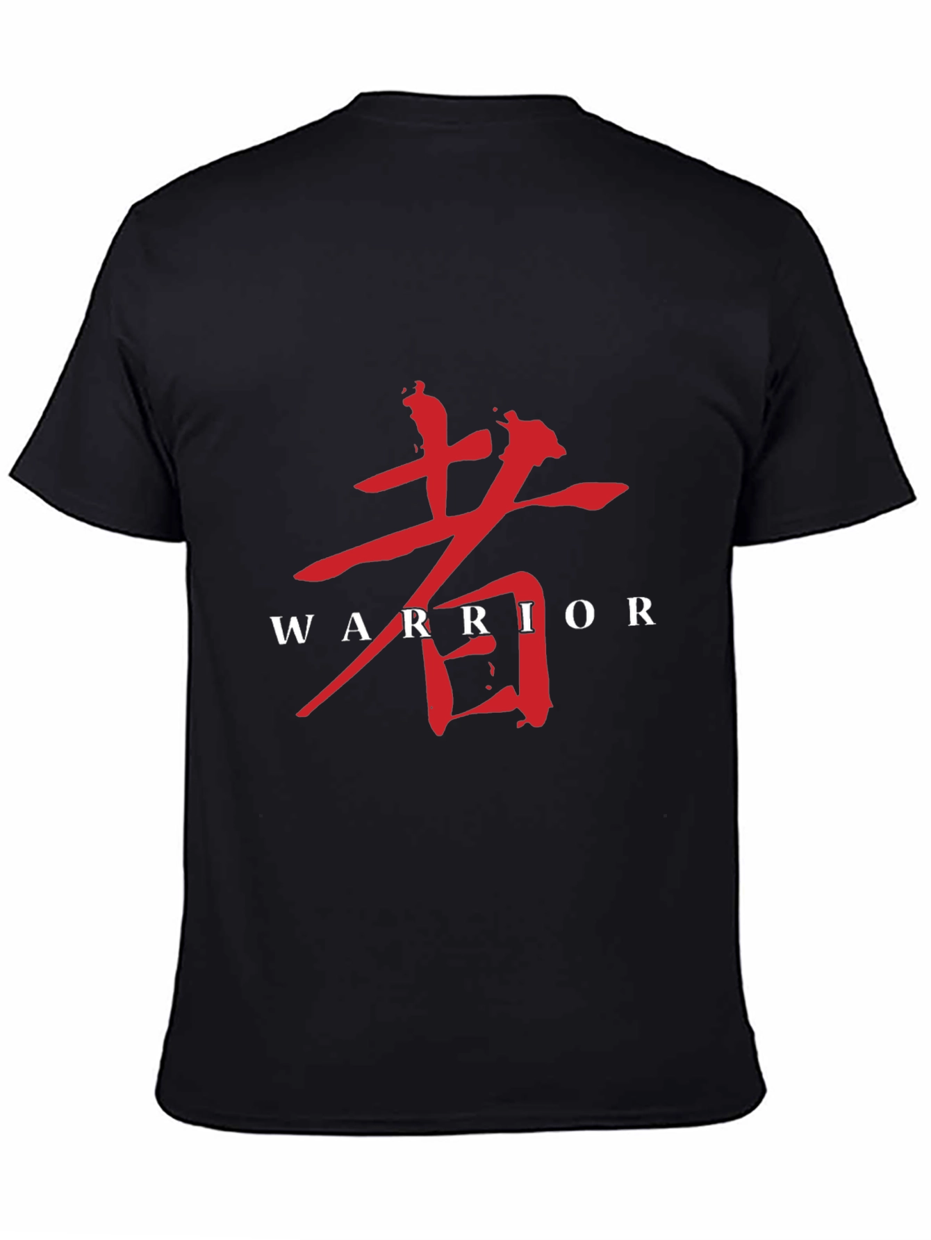 Warrior Kanji Graphic Tee - Bold Asian Style