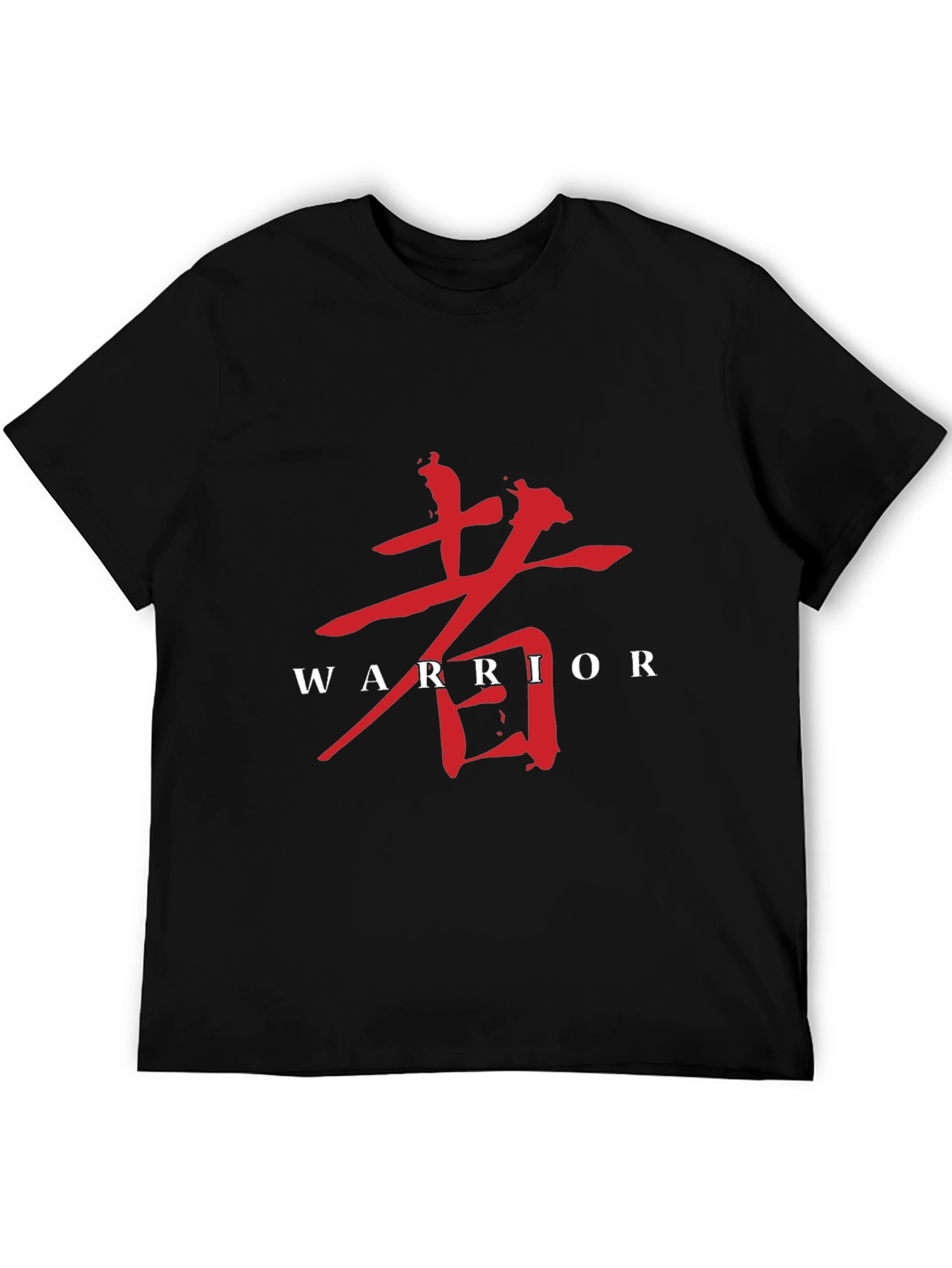 Warrior Kanji Graphic Tee - Bold Asian Style