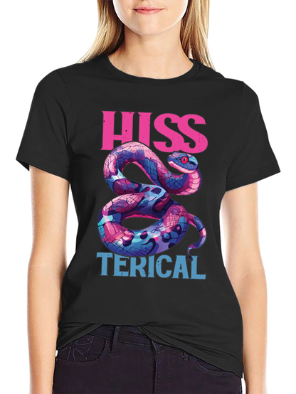 Hiss-terical Snake Graphic Tee - Cool & Funny