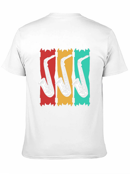 Retro Saxophone T-Shirt - Cool Music Tee