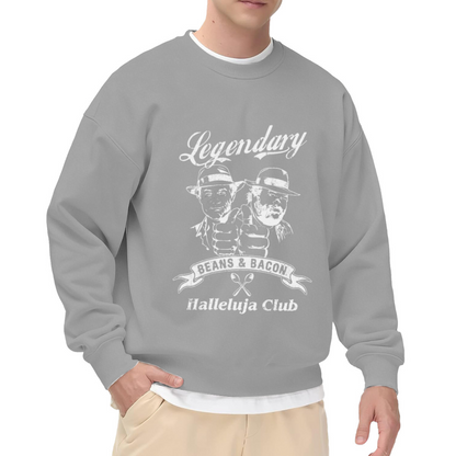 Legendary Beans & Bacon Crewneck Sweatshirt - Funny Retro Diner Humor Pullover