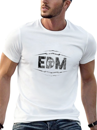 EDM Graphic Tee - Black Cotton T-Shirt