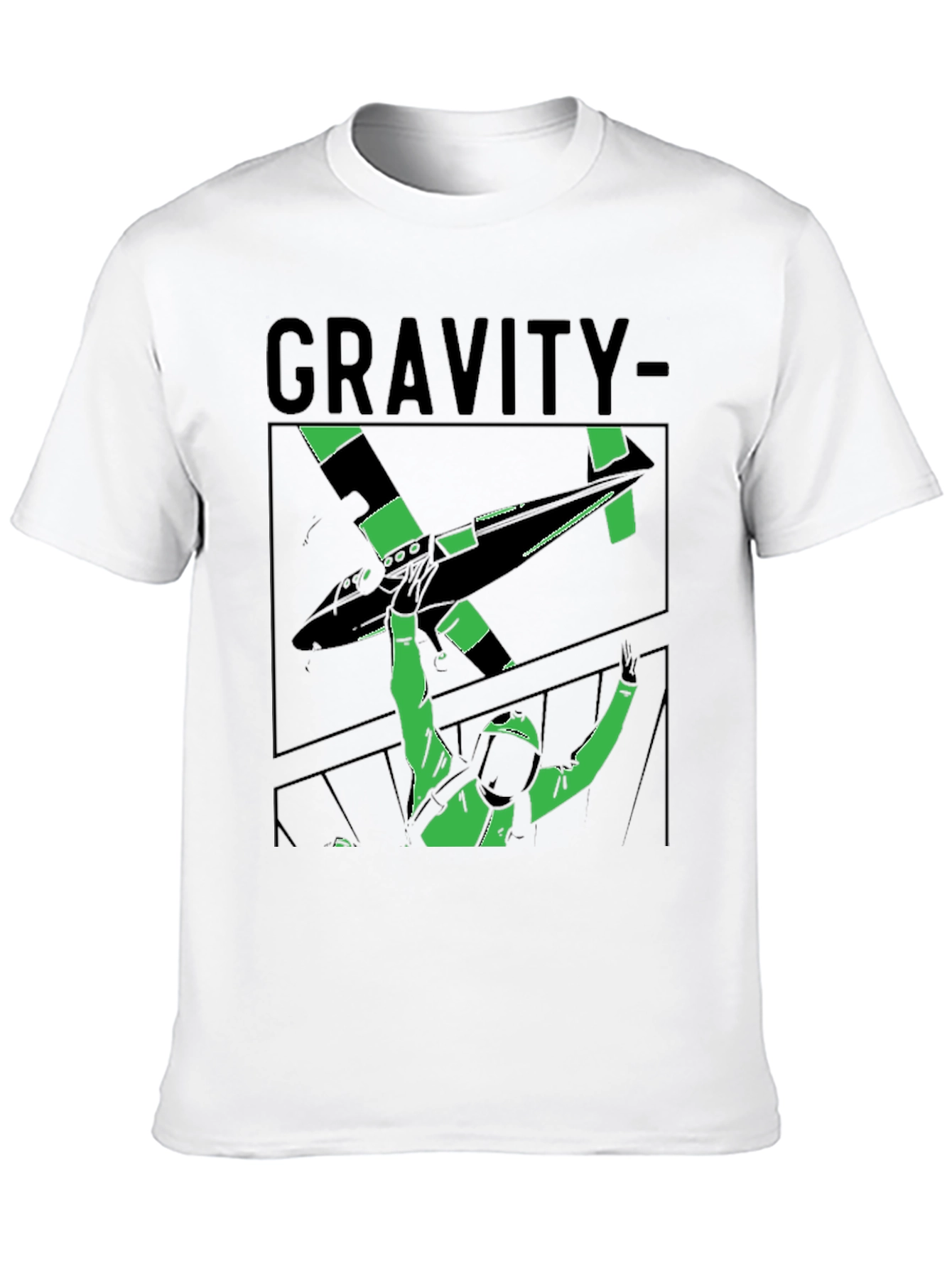 Gravity Graphic Tee - Stylish Black T-Shirt
