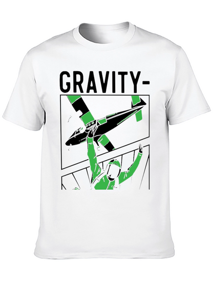 Gravity Graphic Tee - Stylish Black T-Shirt
