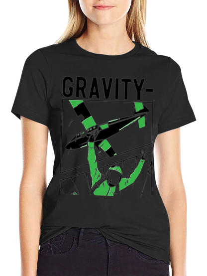 Gravity Graphic Tee - Stylish Black T-Shirt