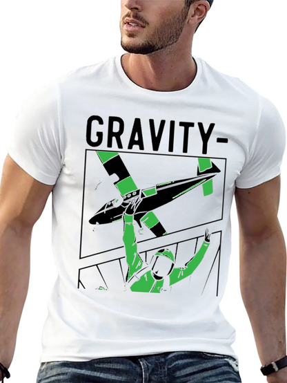 Gravity Graphic Tee - Stylish Black T-Shirt