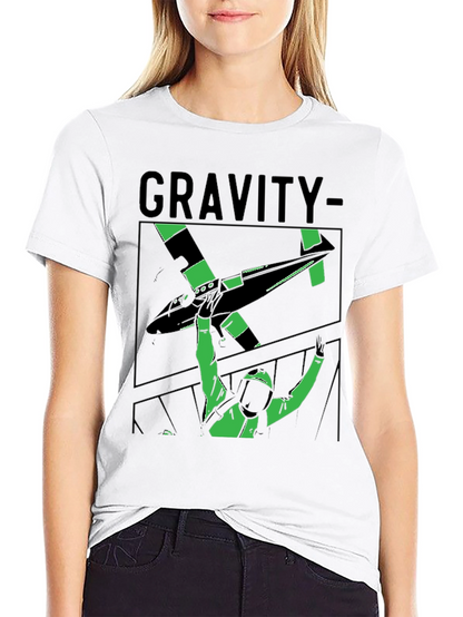 Gravity Graphic Tee - Stylish Black T-Shirt