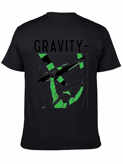 Gravity Graphic Tee - Stylish Black T-Shirt