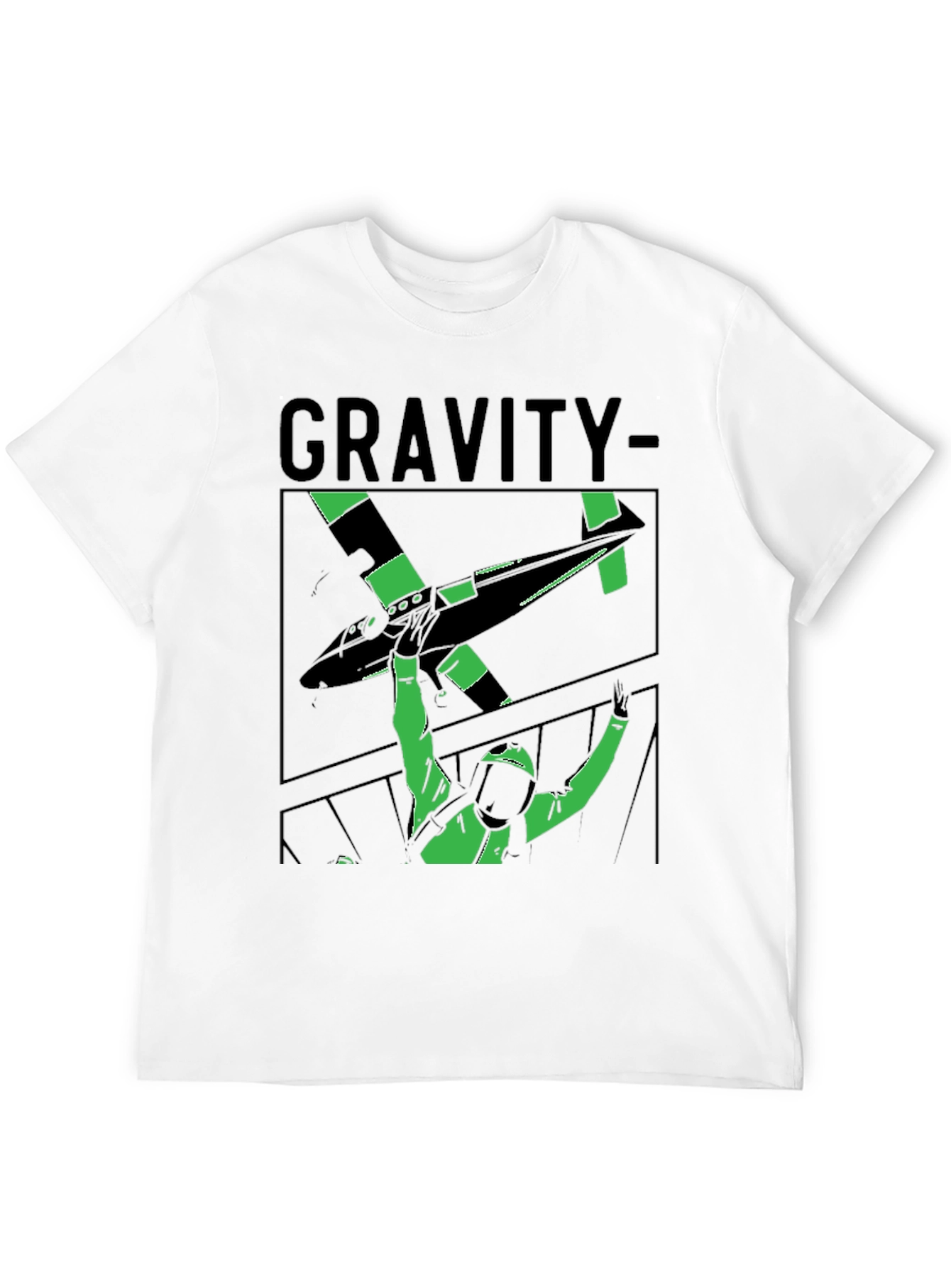Gravity Graphic Tee - Stylish Black T-Shirt