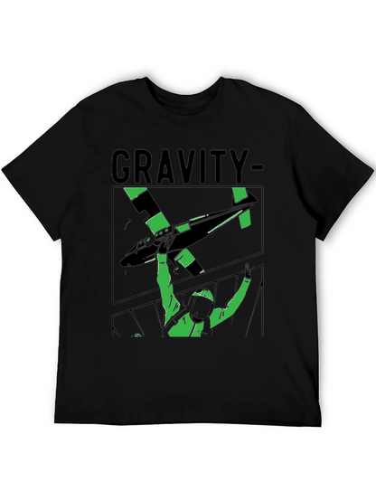 Gravity Graphic Tee - Stylish Black T-Shirt