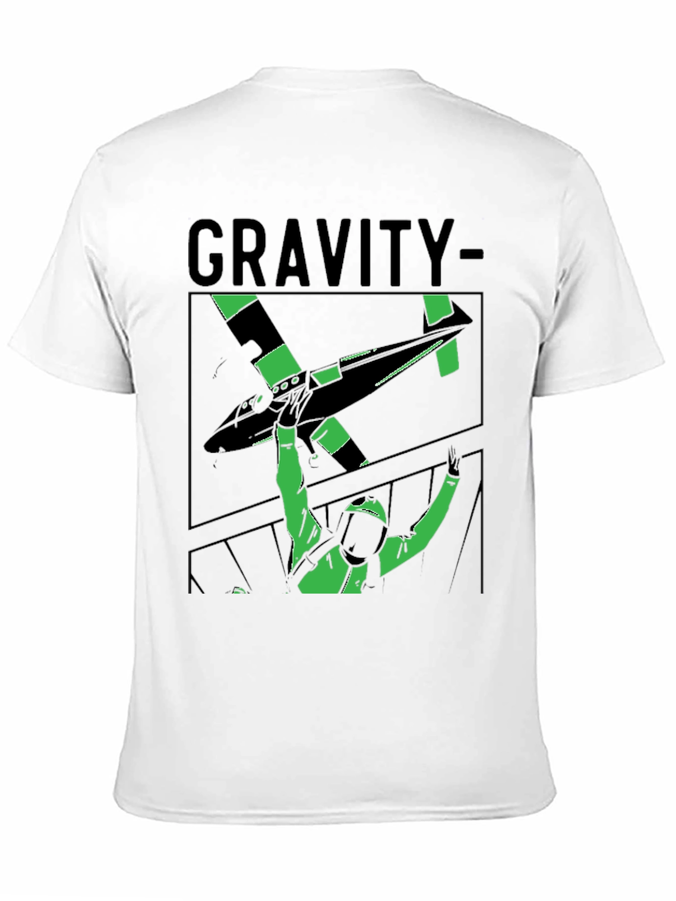 Gravity Graphic Tee - Stylish Black T-Shirt
