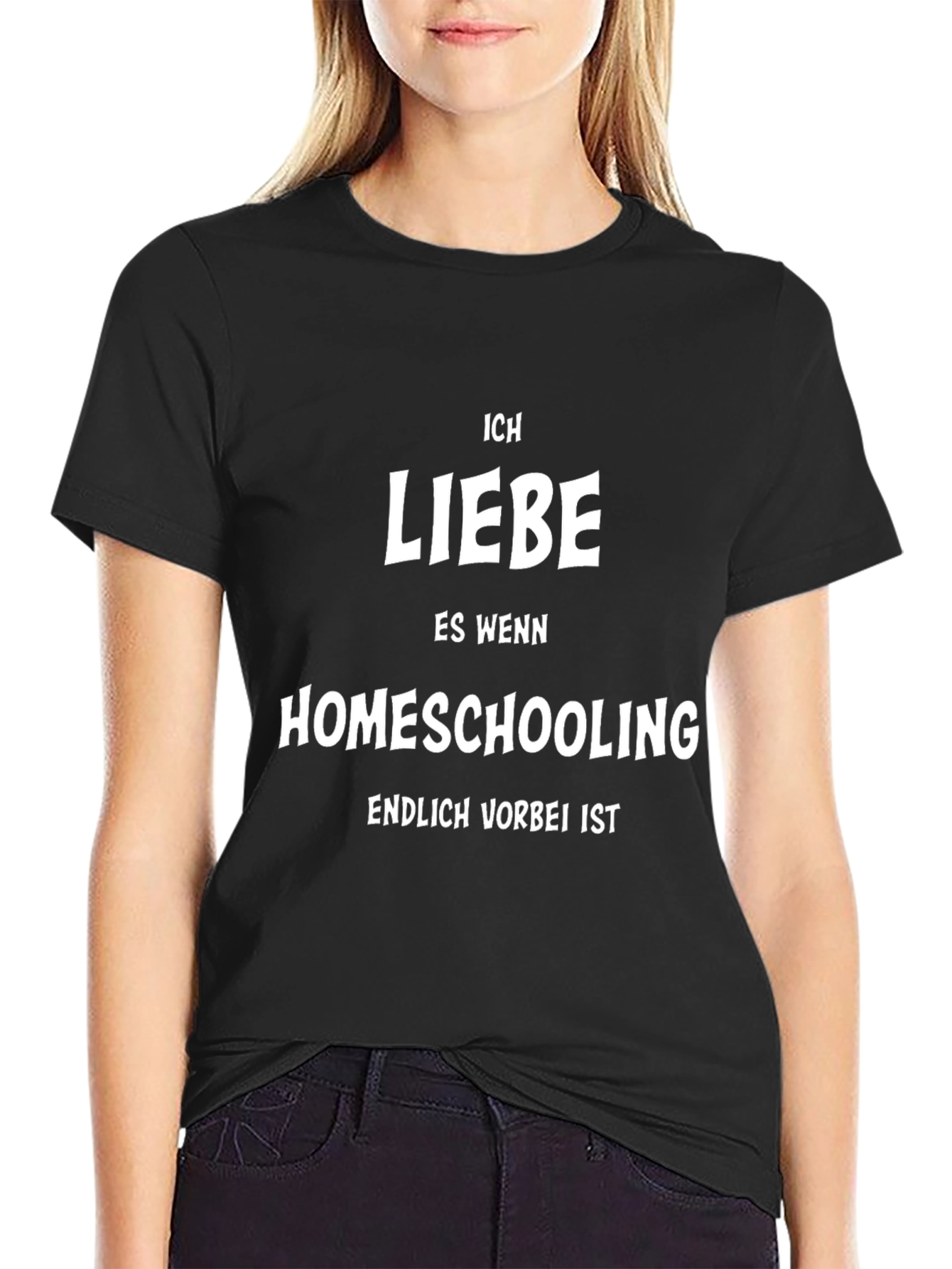 Ich Liebe Homeschooling Funny German T-Shirt