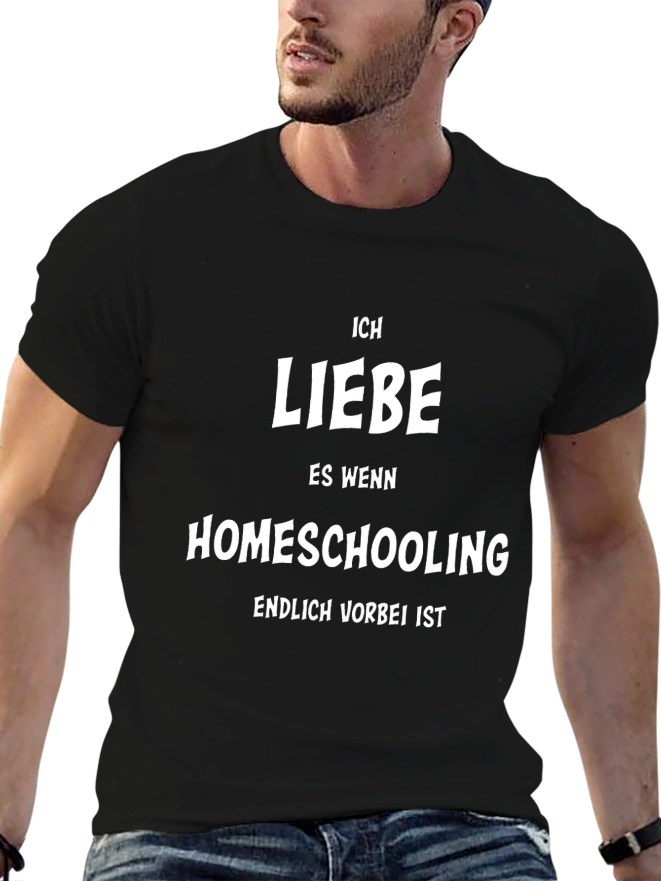 Ich Liebe Homeschooling Funny German T-Shirt