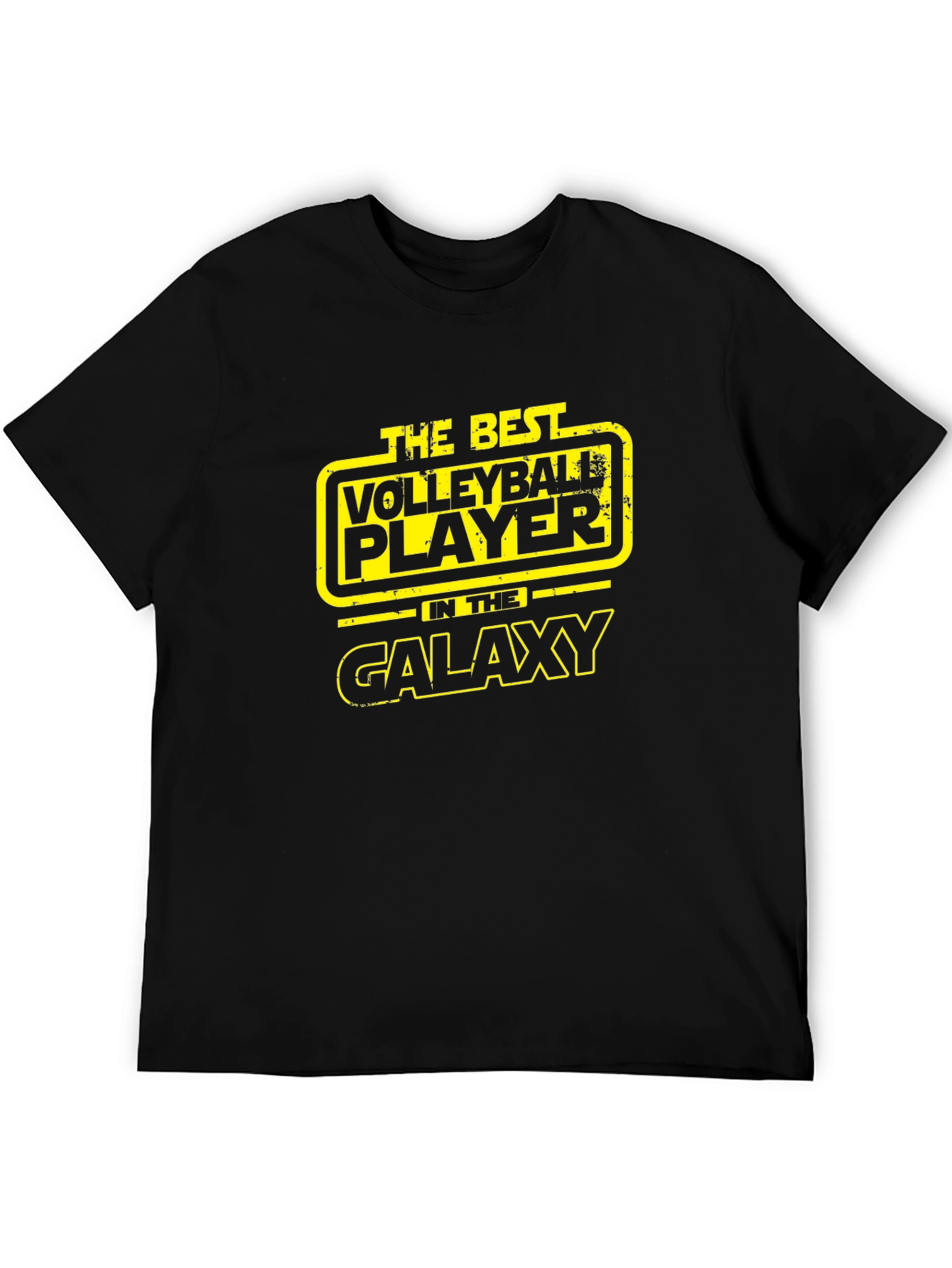 Volleyball Player Galaxy Black T-Shirt