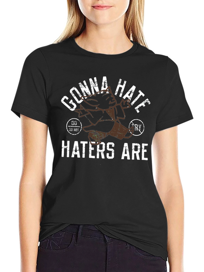 Gonna Hate Haters Are Graphic T-Shirt - Mens Black