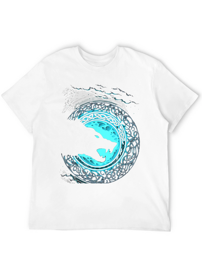 Wolf Moon Celtic T-Shirt - Black Graphic Tee