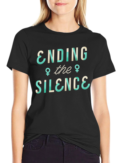 Ending the Silence Graphic Tee - Black Cotton