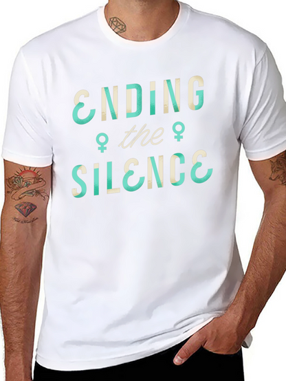 Ending the Silence Graphic Tee - Black Cotton