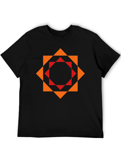 Geometric Print T-Shirt - Modern Stylish Design